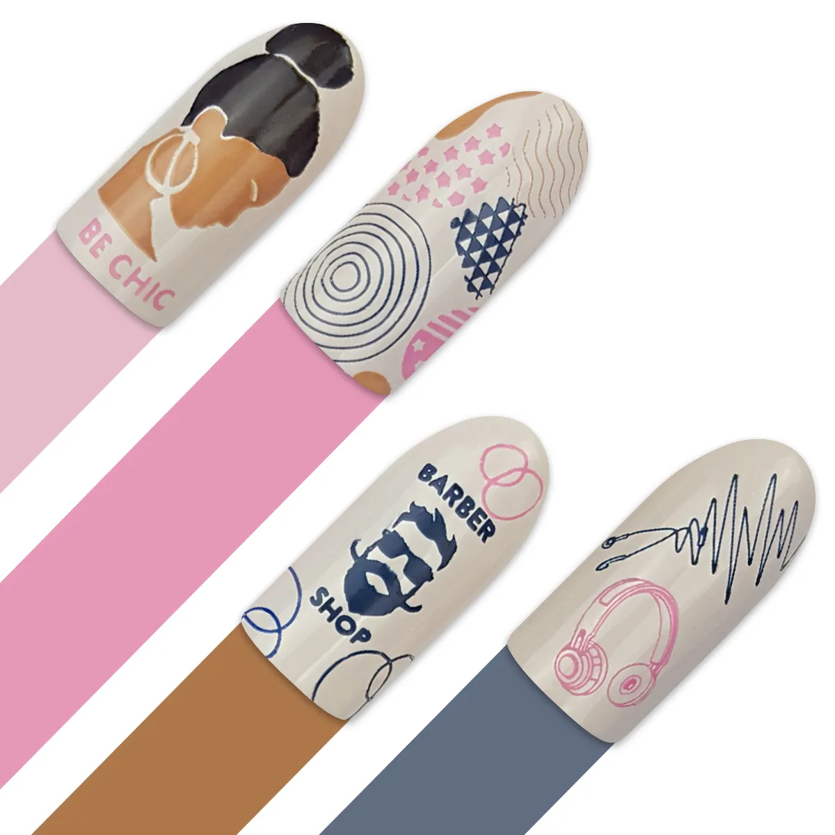 Moyra stampingplade 103 Designer negledesign stor