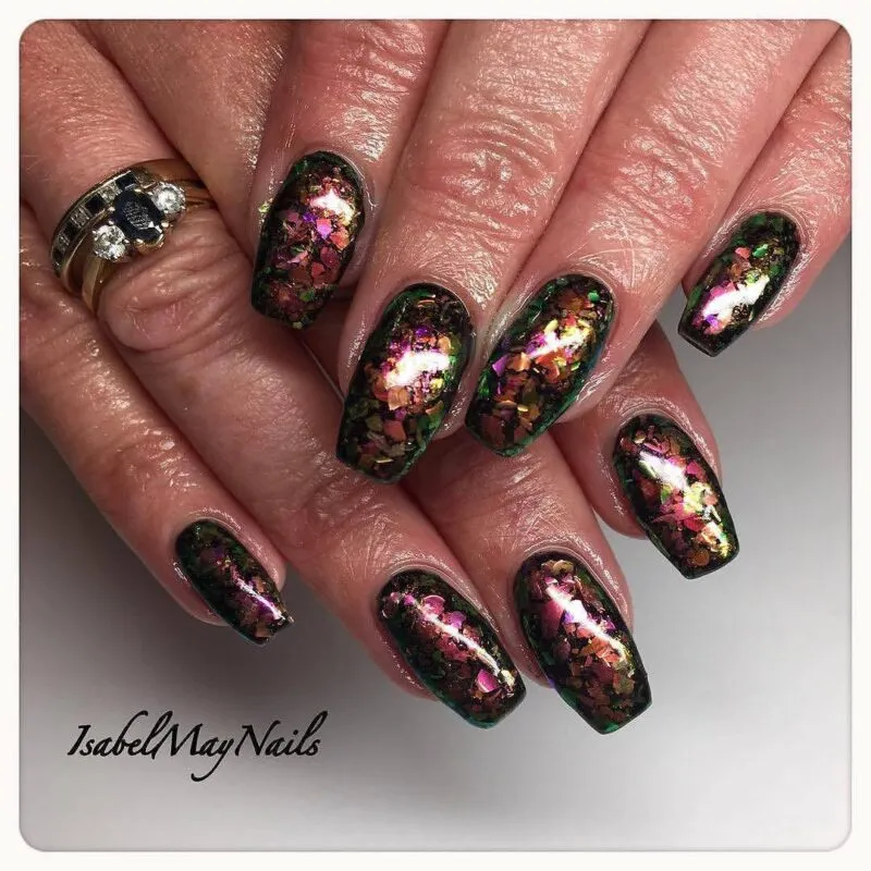 Indigo Nails Beautystones Roseanna Flakes negleflager