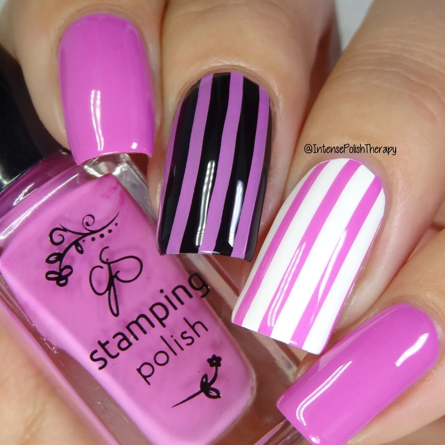 Clear Jelly Stamper 19 Miss Maggie Mae stampinglak 5 ml pink