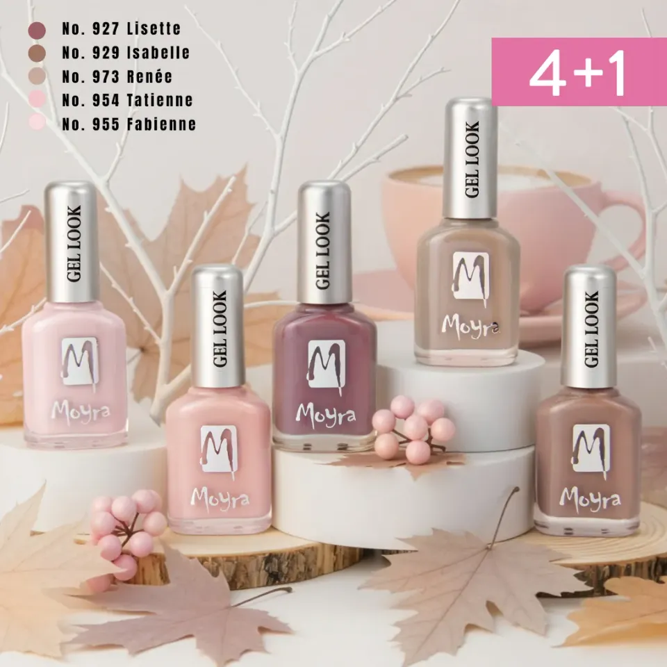Moyra Gel Look Autumn Latte neglelak 5x12 ml