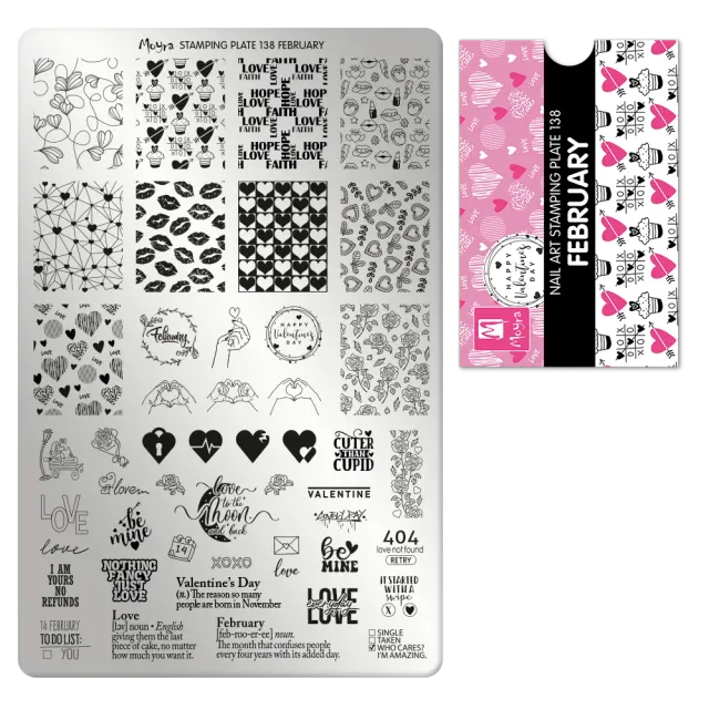 Moyra Stamping Plate 138 February stempelplade