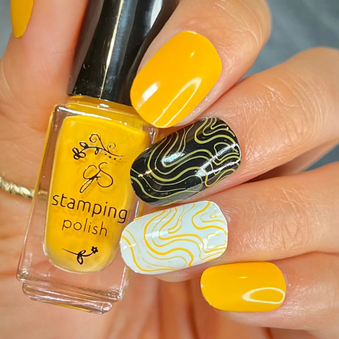 Clear Jelly Stamper #193 Butternut Squash stamping lak orange 5 ml
