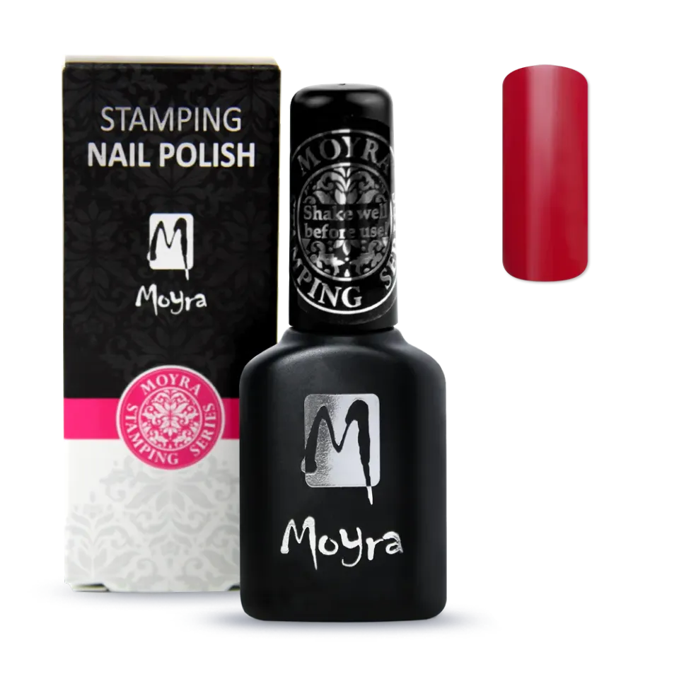 Moyra Smart Polish SPS05 Red stampinglak 12 ml langsom