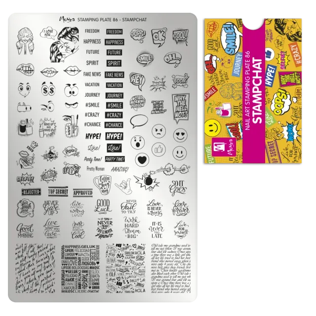 Moyra 86 Stampchat stampingplade stor