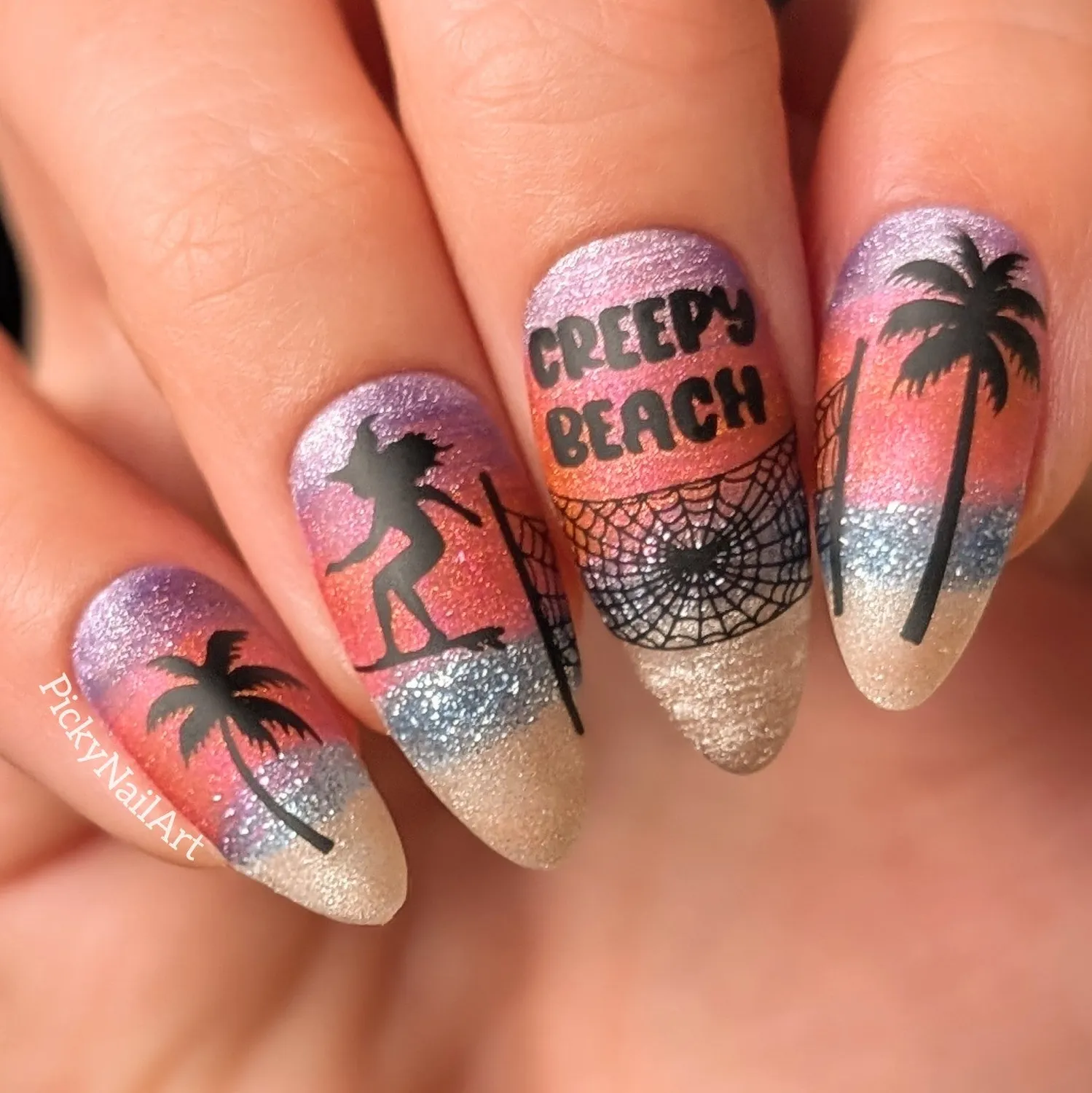 Clear Jelly Stamper Creepy Beach CjSH-127 stampingplade halloween