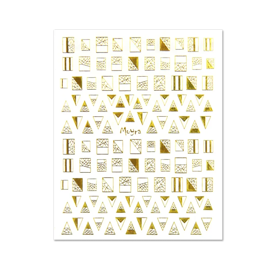 Moyra Nail Stickers 04 Gold negleklistermærker 8x10 cm