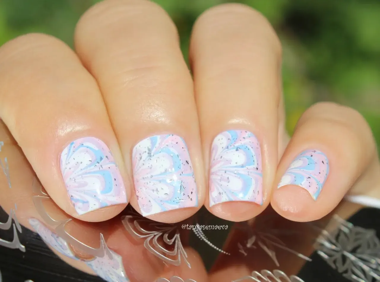 Clear Jelly Stamper CjS-223 Water Marble stempelplade swirl