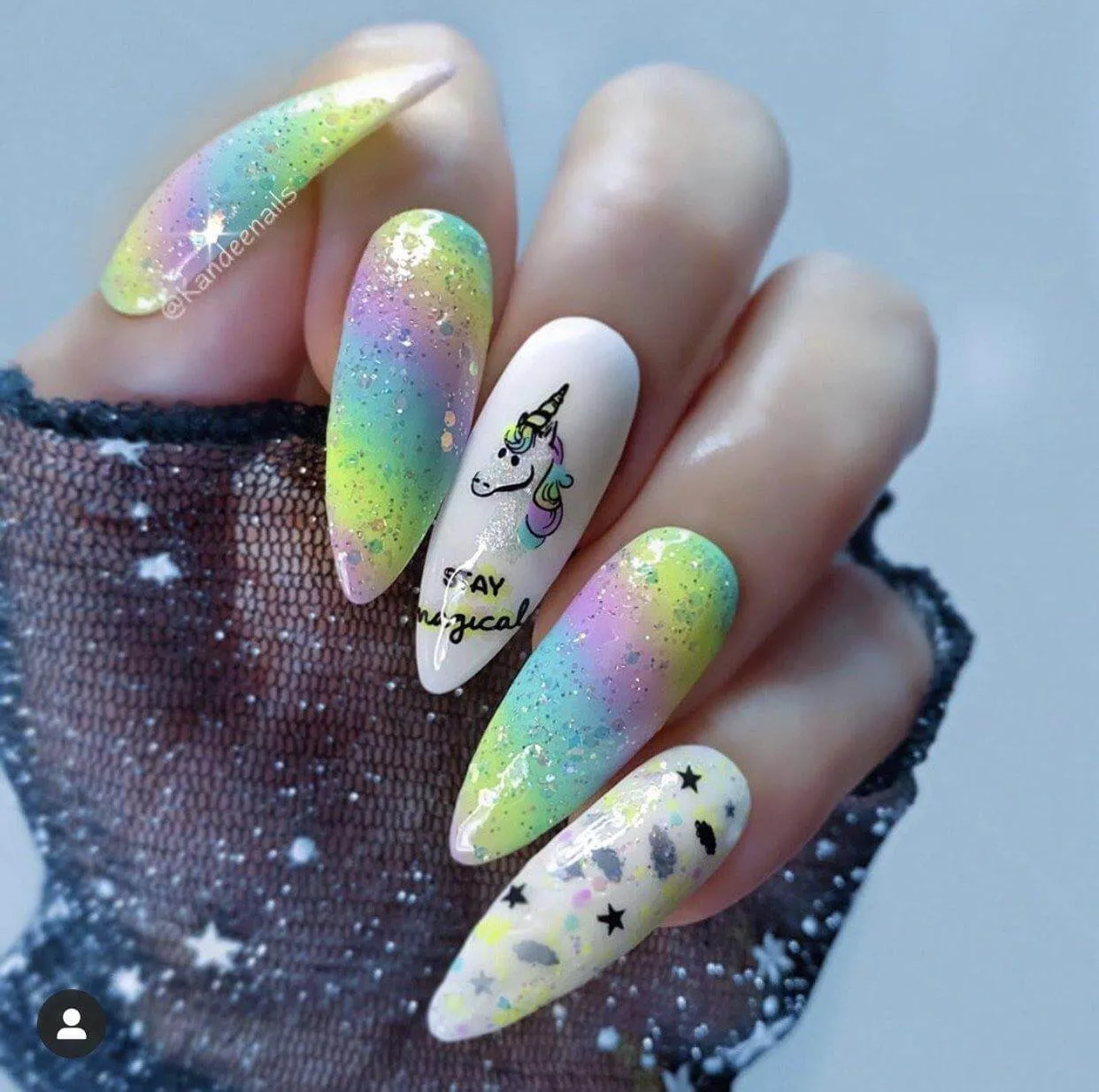 Clear Jelly Stamper CjS-94 Lil Unicorn stempelplade enhjørning