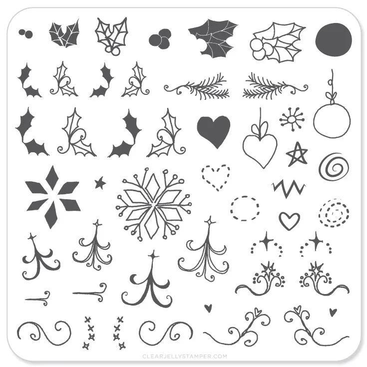 Clear Jelly Stamper Wonderfully Winter CjSC-05 stempelplade vinter