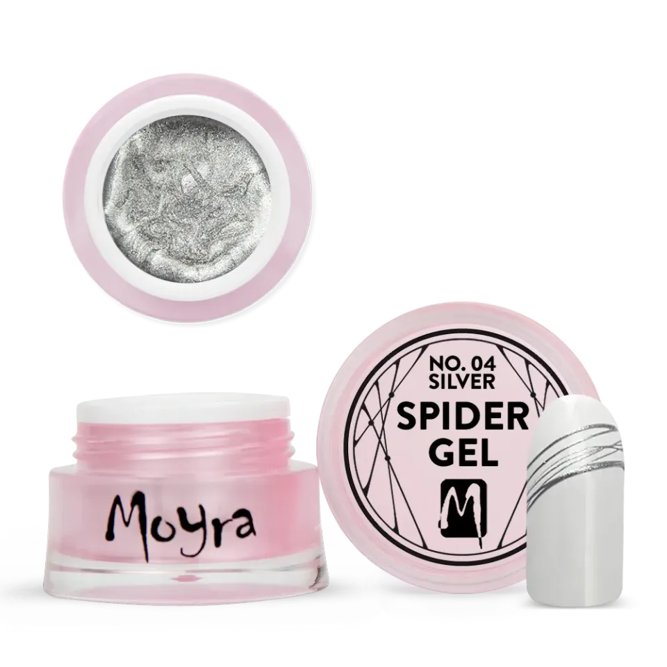 Moyra Spider Liner gel 04 gel 5 g sølv tråd