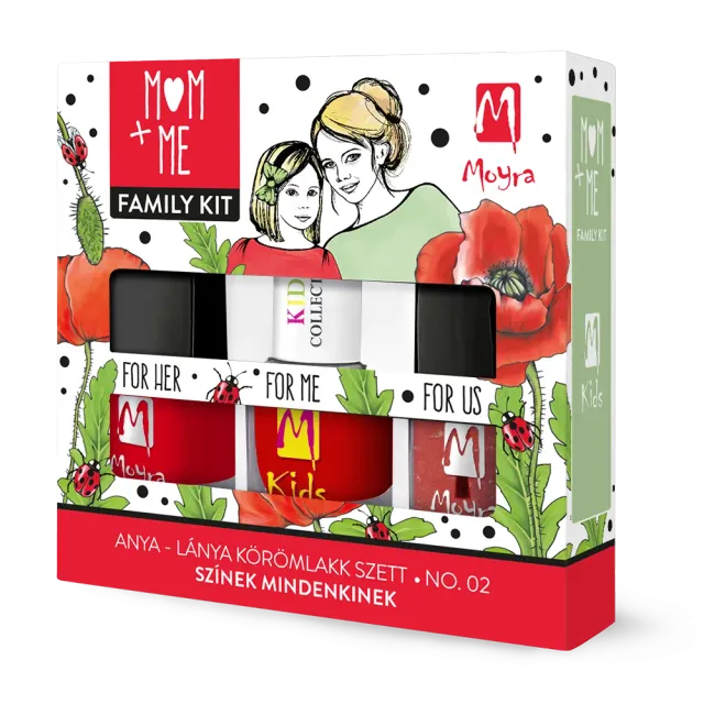 Moyra Mom+Me Family Kit No. 02 neglelak sæt 3x7 ml match