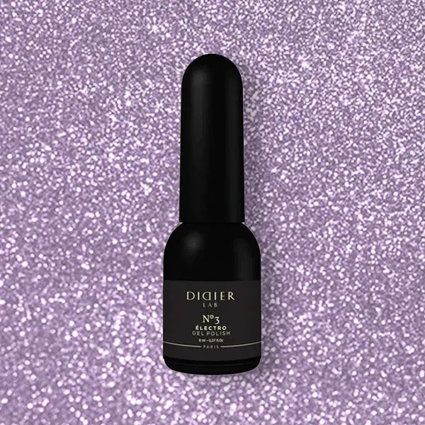 Didier Lab Electro No3 gellak lilla glitter