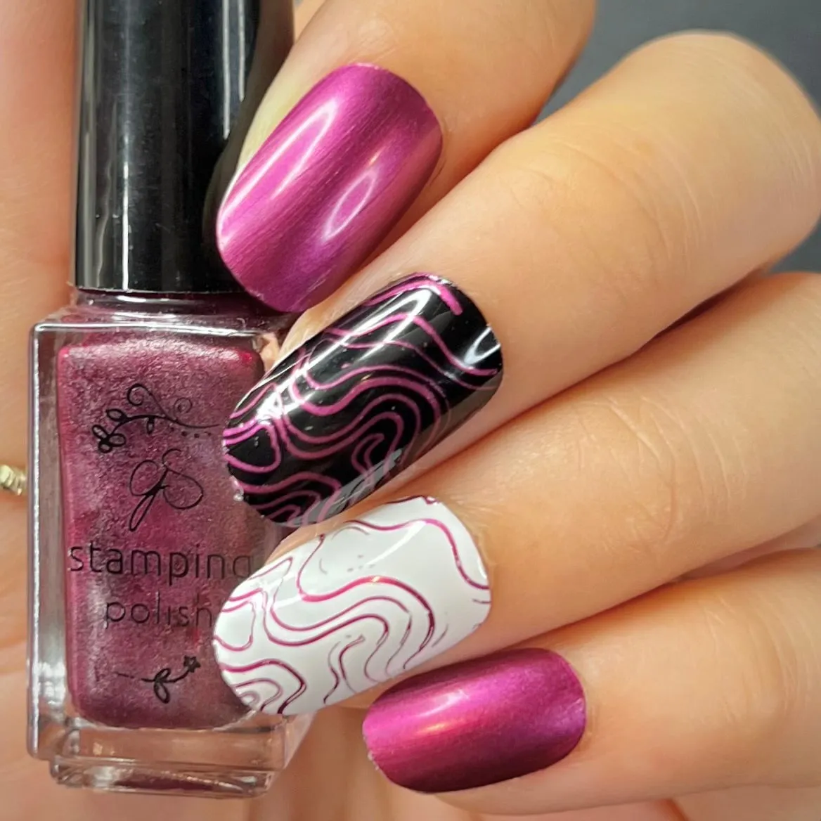 Clear Jelly Stamper 199 Shimmering Shiraz stamping lak 5 ml lilla