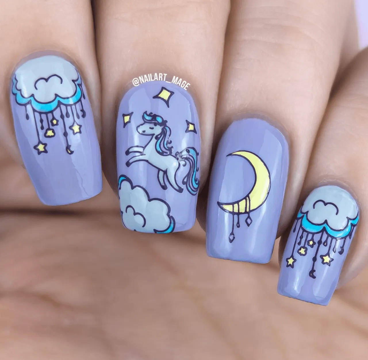 Clear Jelly Stamper CjS-297 stampingplade Unicorn Magic 8x8 cm