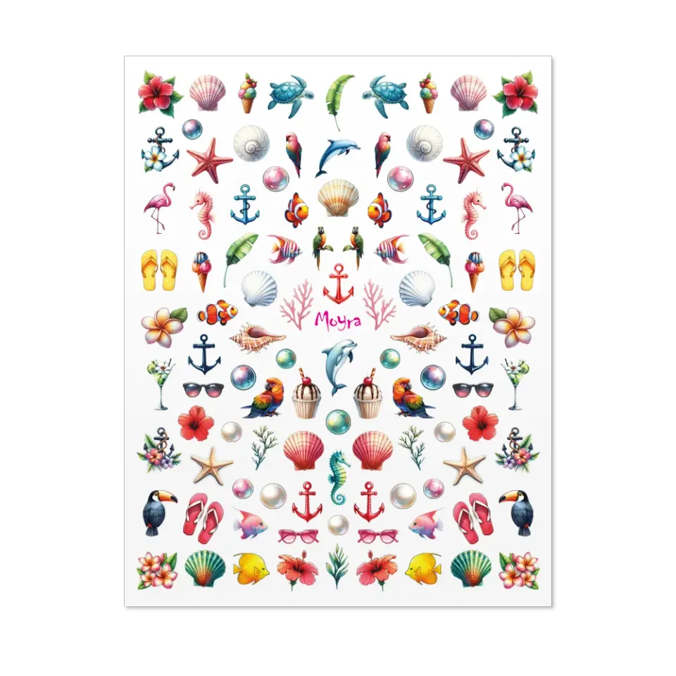 Moyra Nail Stickers No. 30 negleklistermærker selvklæbende