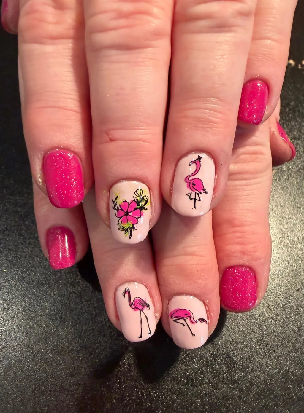 Clear Jelly Stamper CjS-93 Lil Flamingo stampingplade