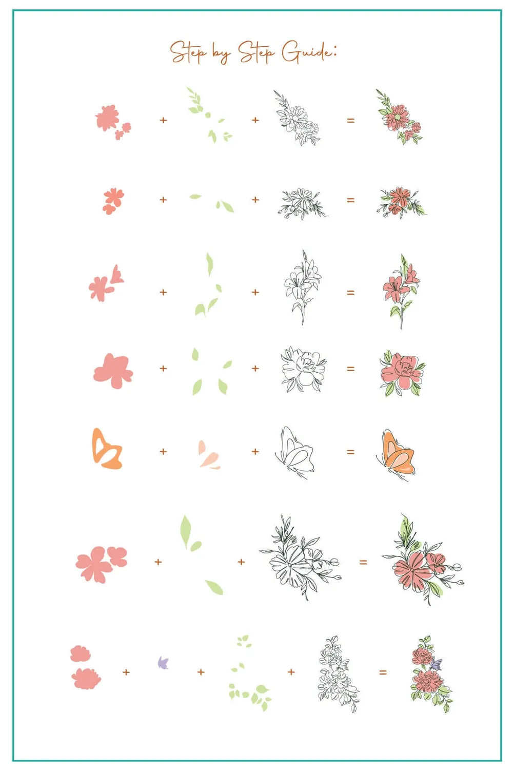 Clear Jelly Stamper CjS-349 Whispering Petals stampingplade floral