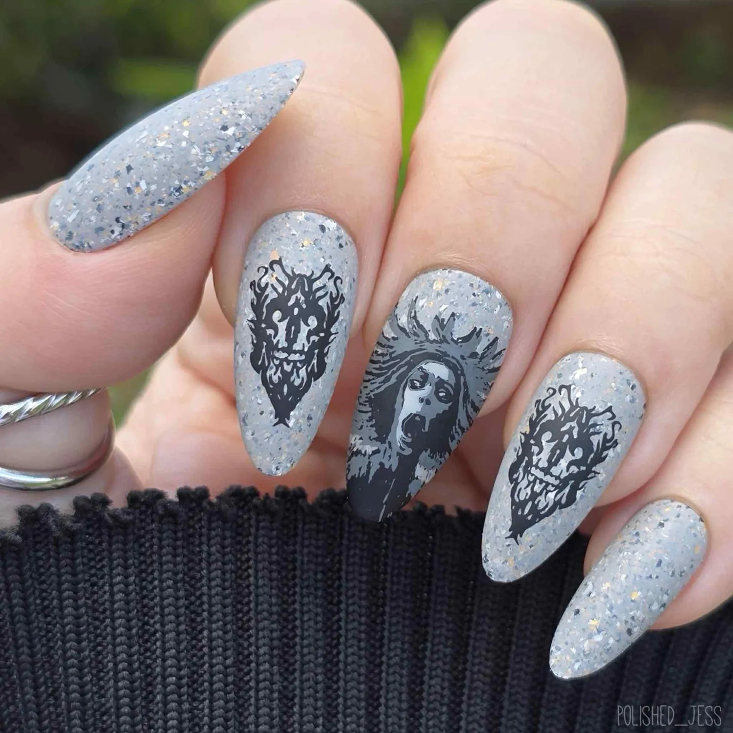 Clear Jelly Stamper CjSH-82 stamping plade nightmare halloween