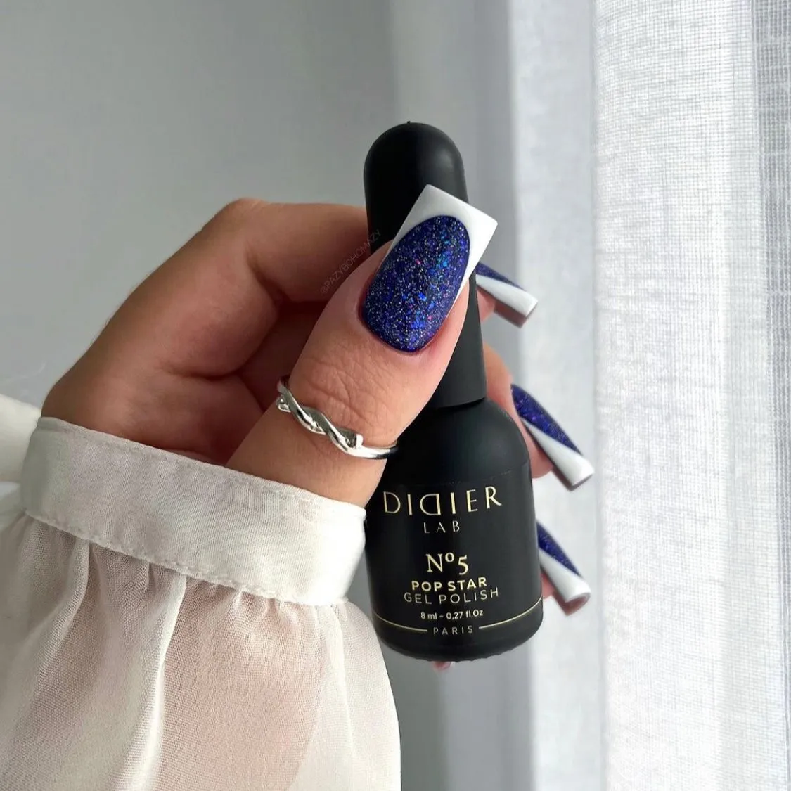 Didier Lab Pop Star No5 gellak blå glitter