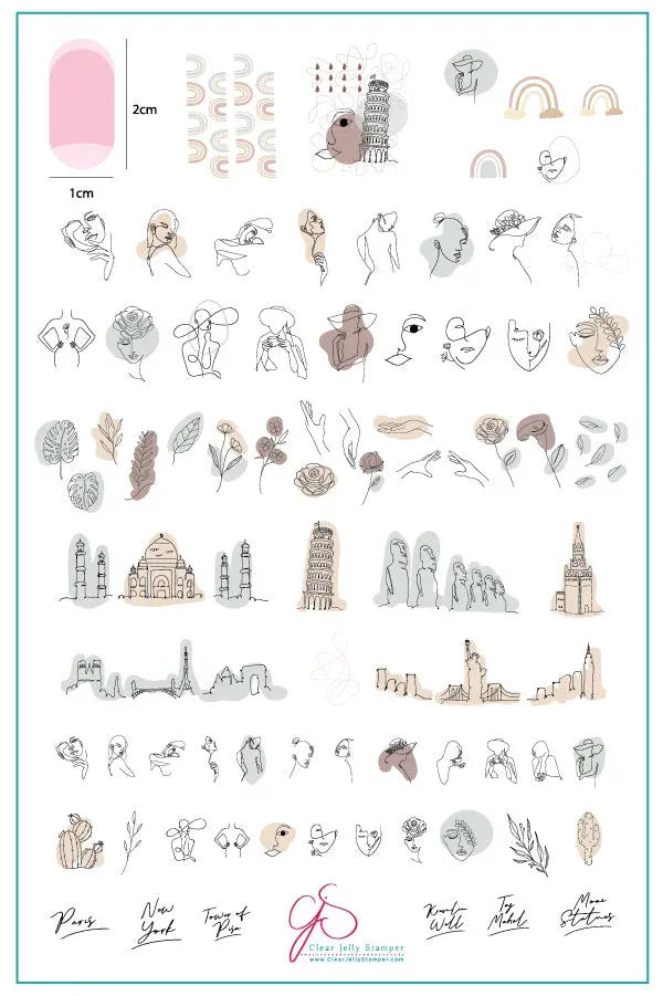 Clear Jelly Stamper Mod Life The Globe CjS-118 plade