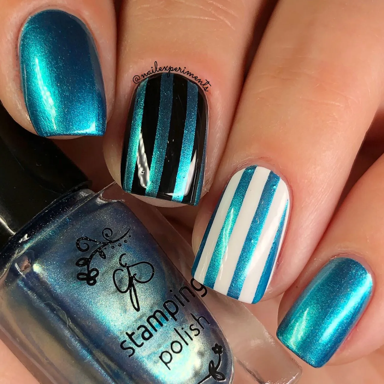 Clear Jelly Stamper #101 Gummy Bear Blue stamping lak 5 ml blå