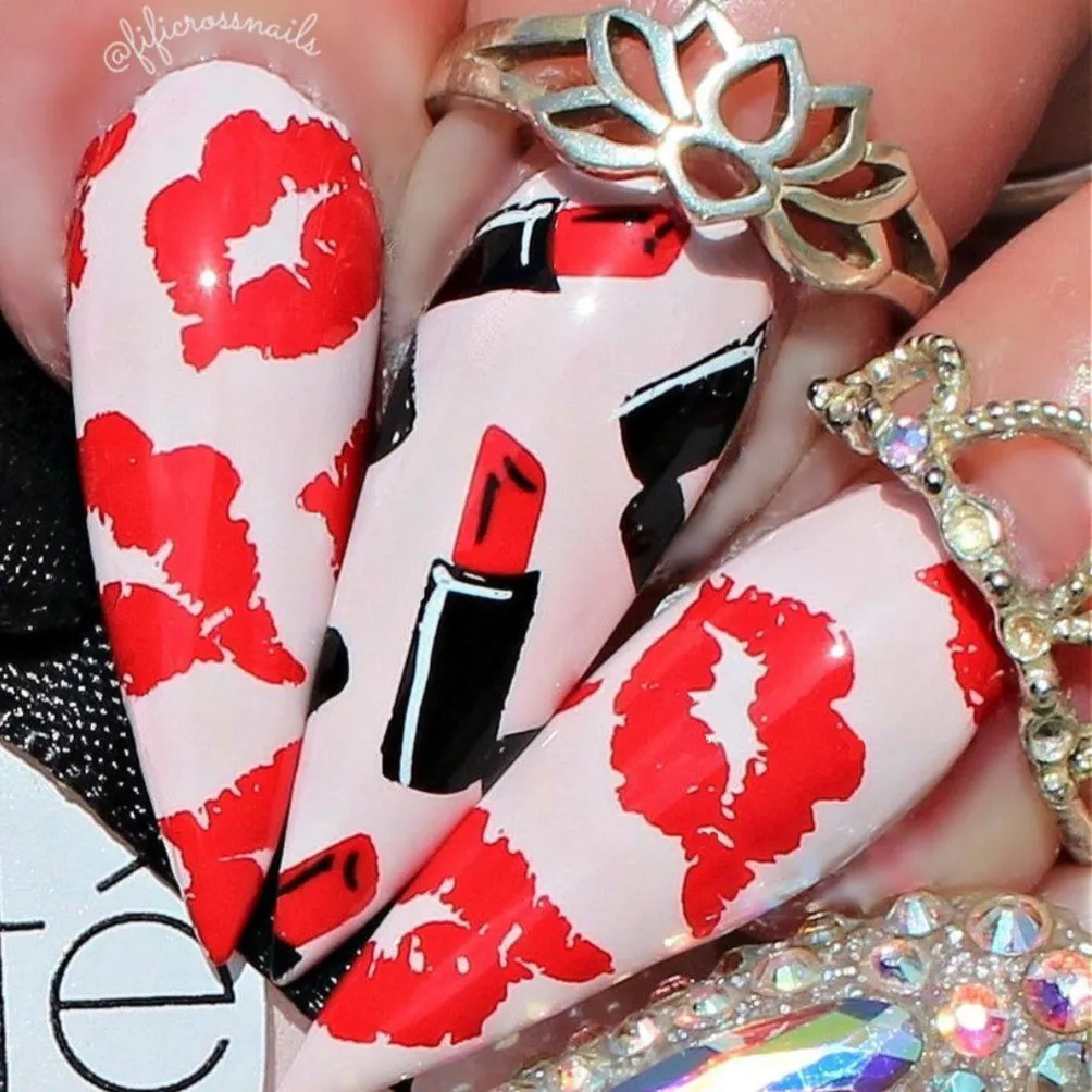 Clear Jelly Stamper CjS-189 But First Makeup stampingplade