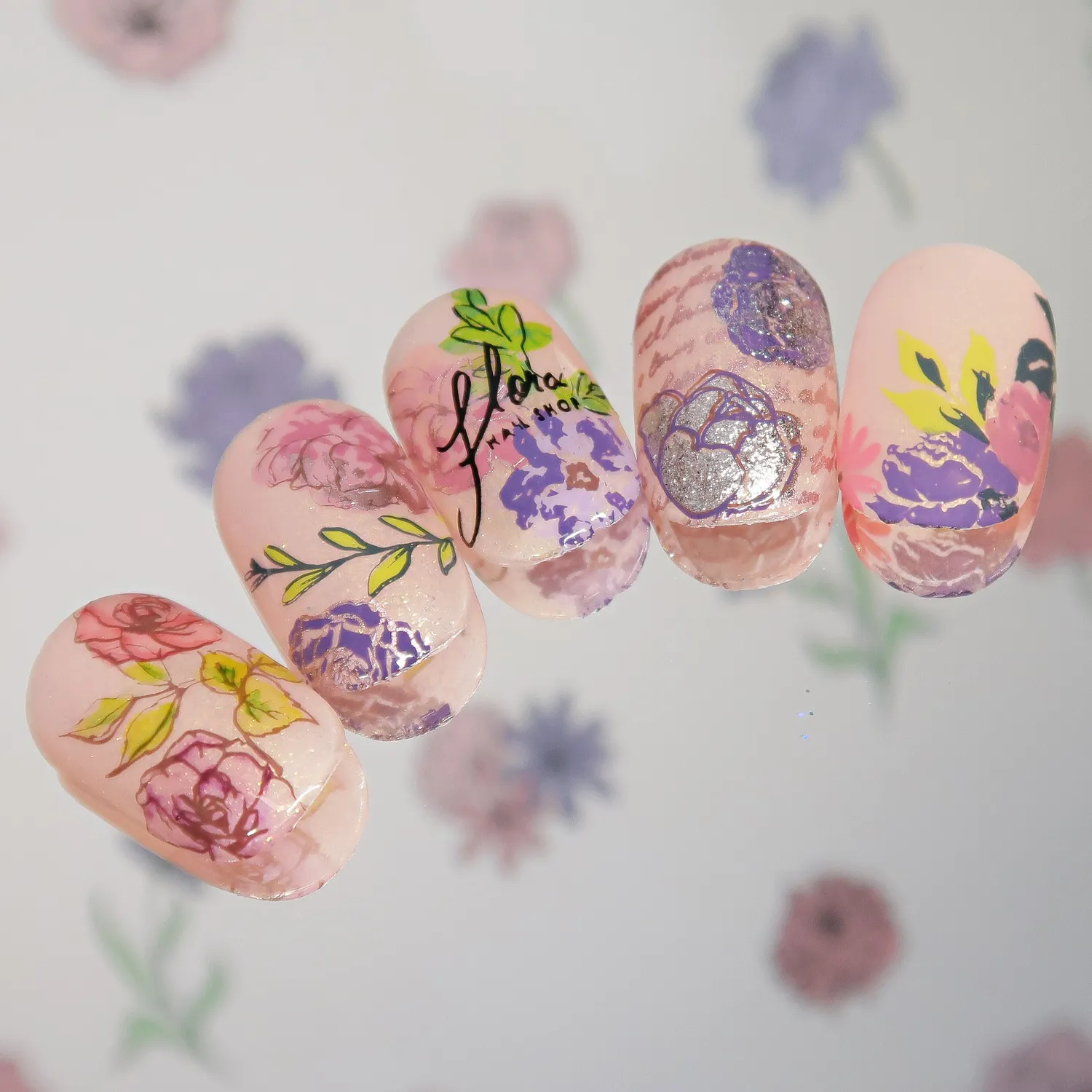 Clear Jelly Stamper CjSLC-87 Flora stempelplade blomster 14x9cm
