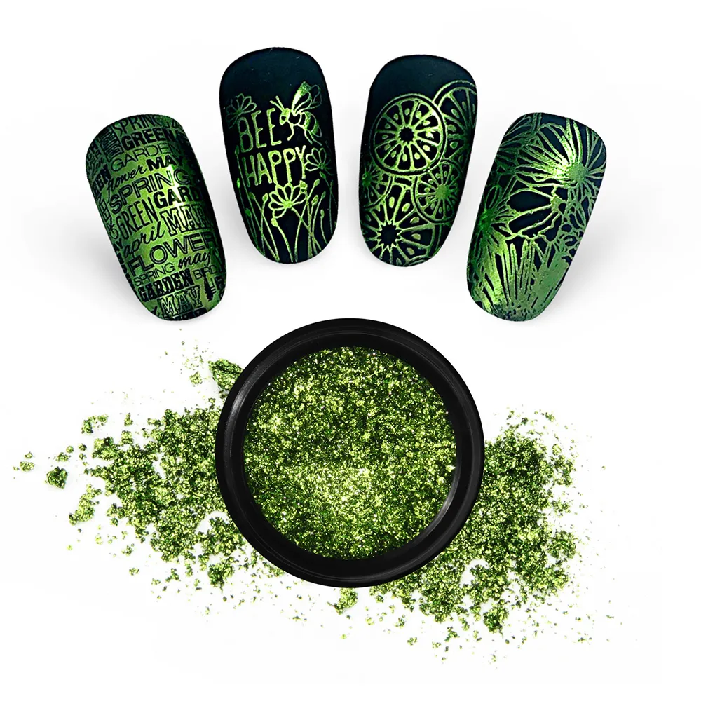 Moyra Mirror Powder No. 07 Green spejlpulver 1 g spejleffekt