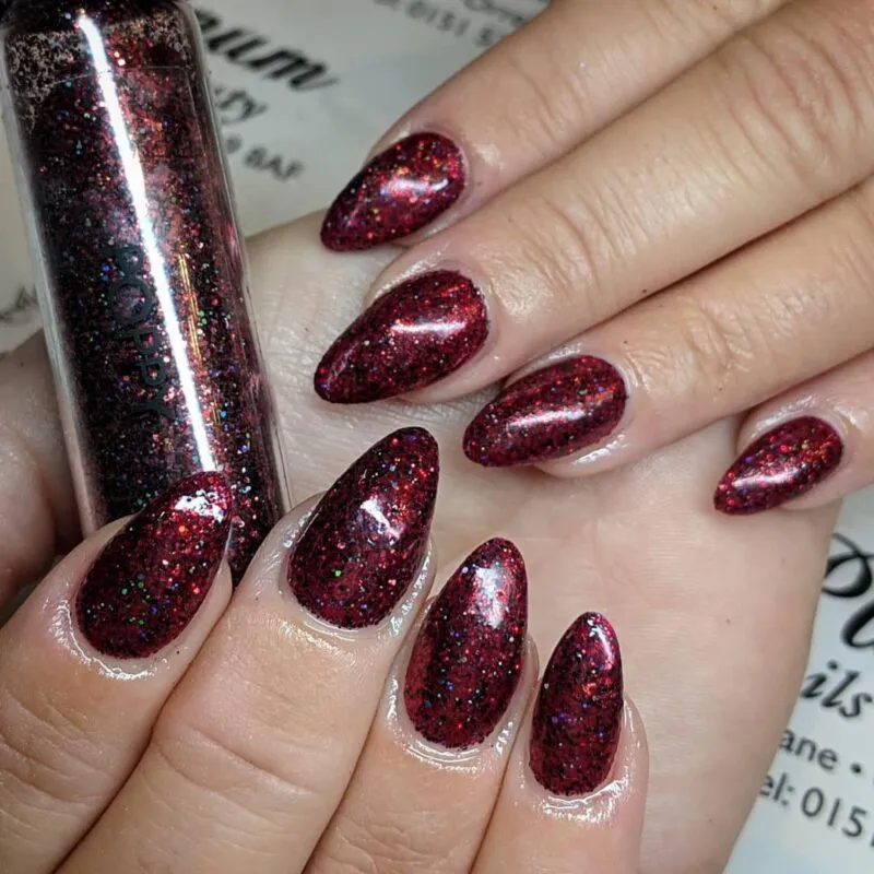 Indigo Nails Poppy Glitter neglitter klar