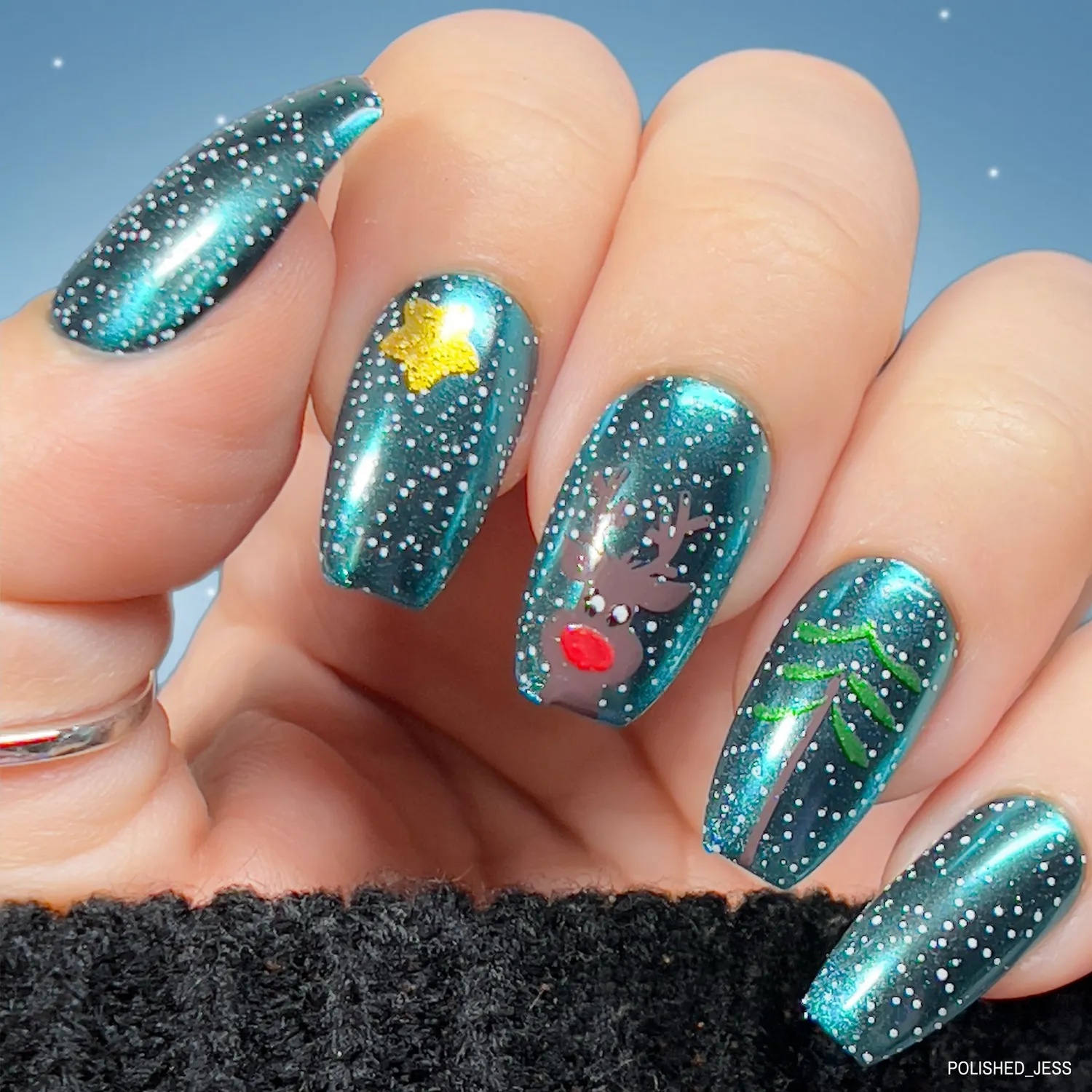 Clear Jelly Stamper LE-07 Frosty stamping plade vinter jul