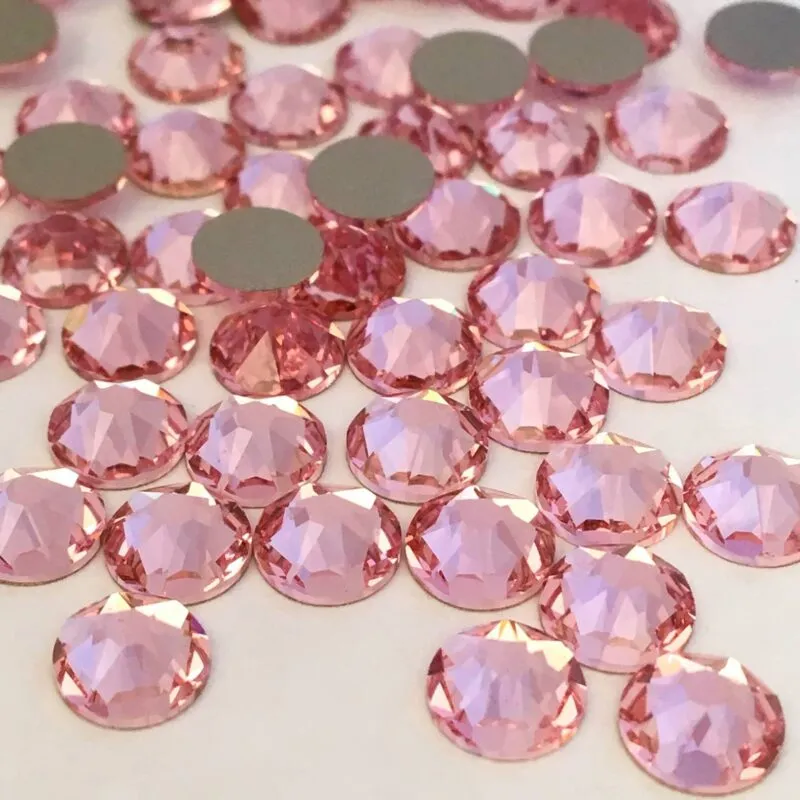 Beautystones Light Rose neglekrystaller flad
