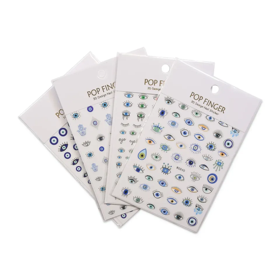 Moonflair Nail Art Stickers negle Evil Eye Mix