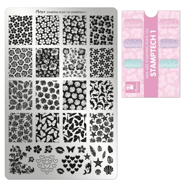 Moyra Stamptech 155-1 stampingplade stor professionel