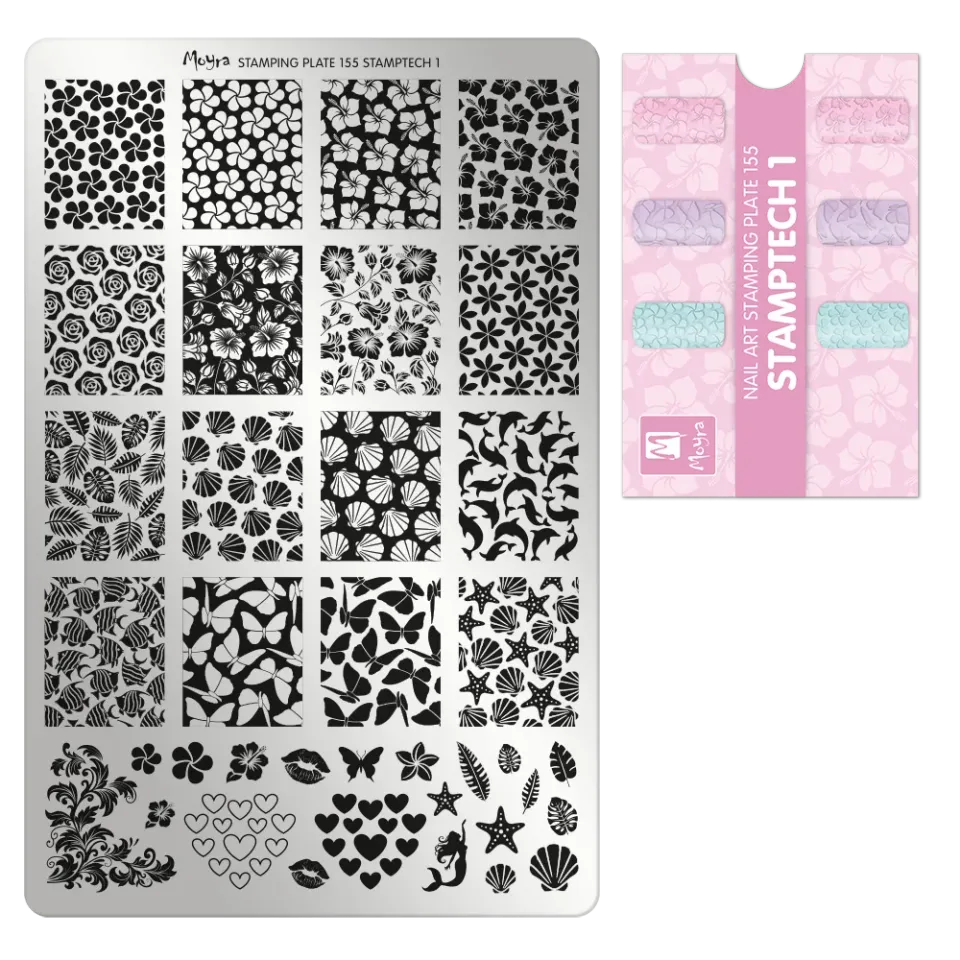 Moyra Stamptech 155-1 stampingplade stor professionel