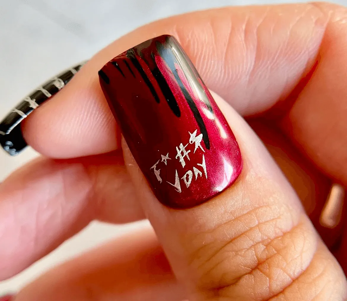 Clear Jelly Stamper Dark Heart CjSV-14 stampingplade goth