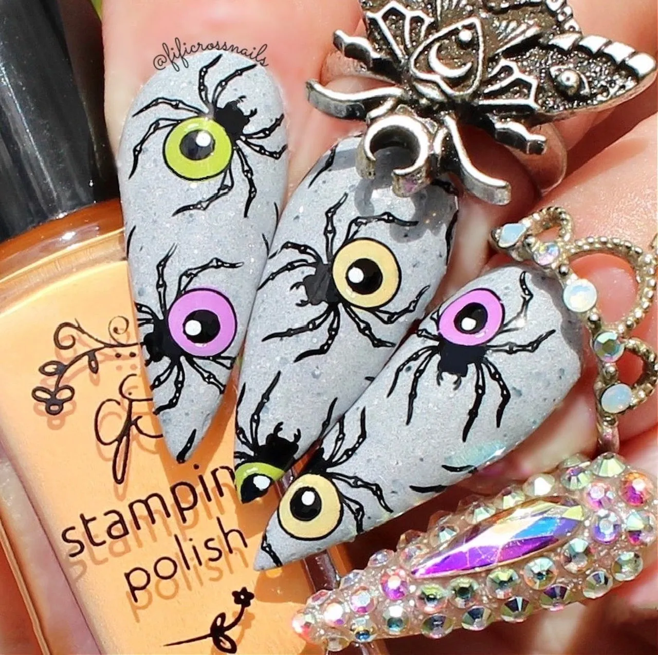 Clear Jelly Stamper Goth Moth CjSH-91 stampingplade 8x8 cm