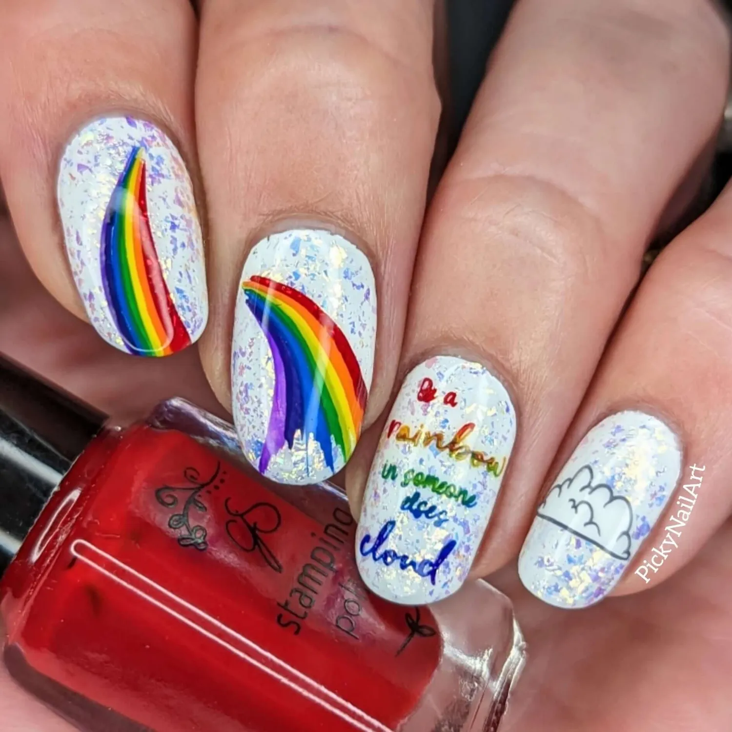 Clear Jelly Stamper Chasing Rainbows CjS-296 stempelplade 14,5x9,5