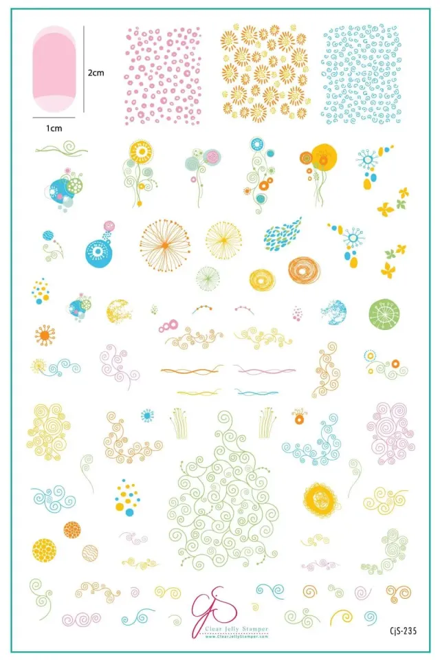 Clear Jelly Stamper CjS-235 Feeling Vine stempelplade blomst
