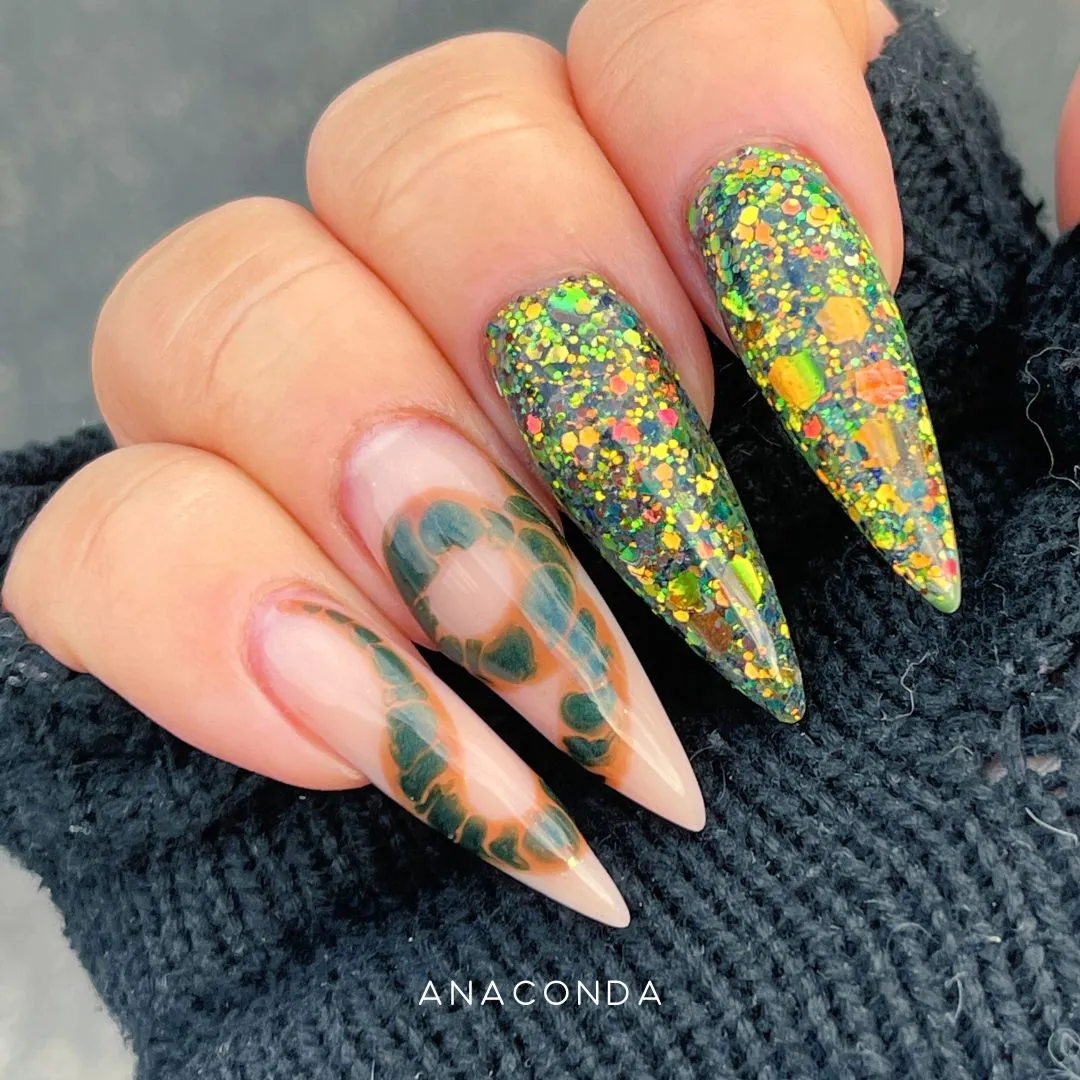 Moonflair Chameleon Glitter negleglitter Anaconda
