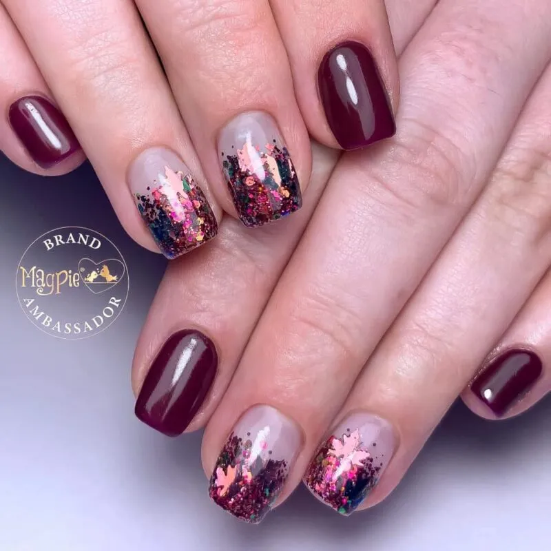 Indigo Nails Beautystones Jackson Leafs neglepynt blade