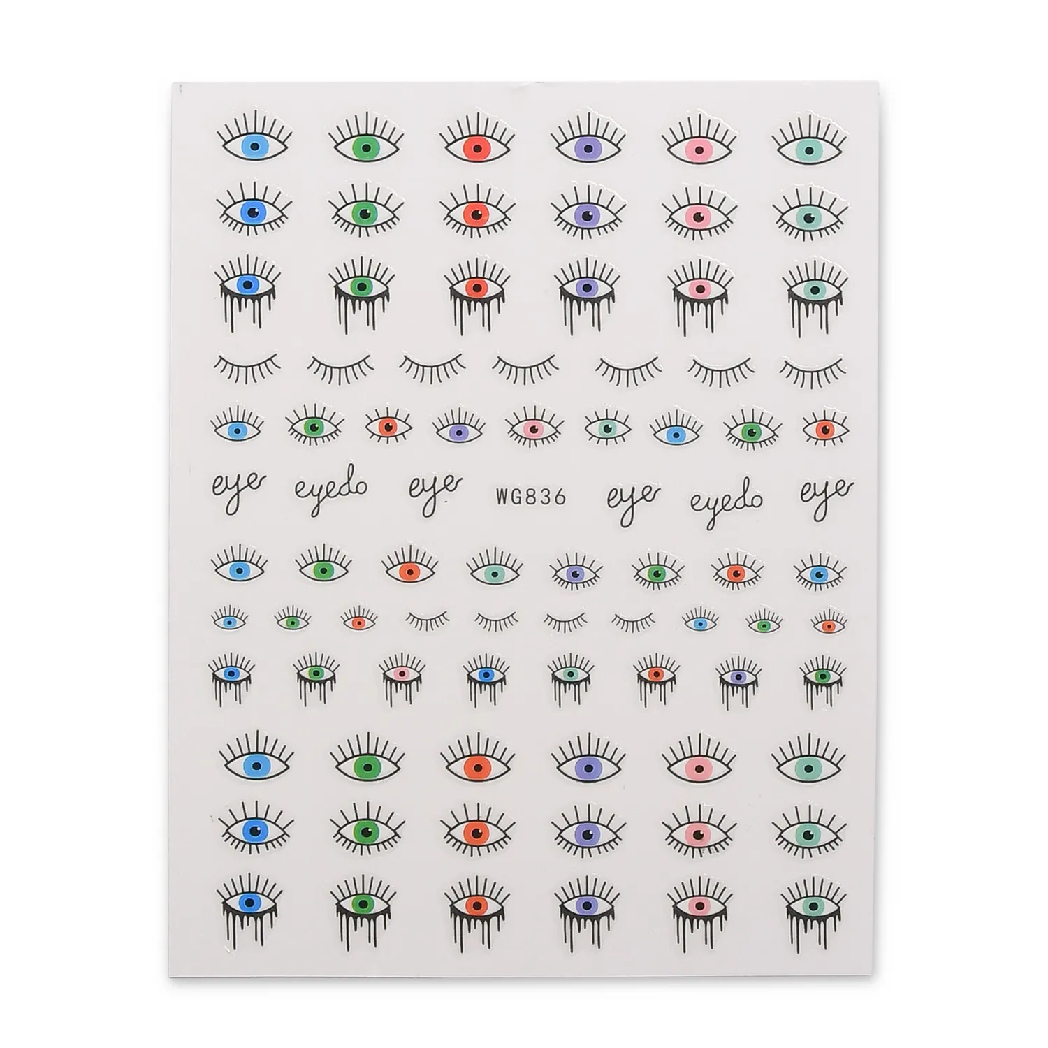 Moonflair Nail Art Stickers negle Evil Eye Mix