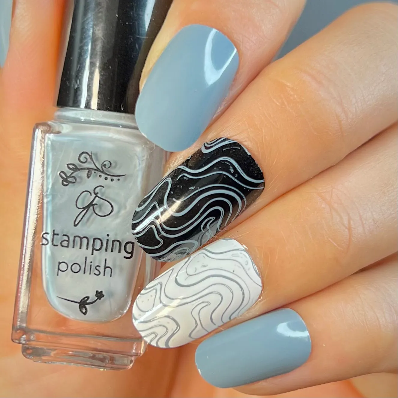 Clear Jelly Stamper 179 Fossil stampinglak grå 5 ml