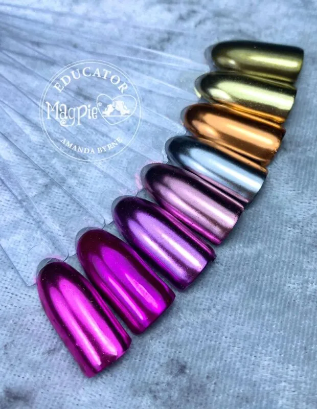 Indigo Nails Beautystones Diana neglepudder spejl chrome