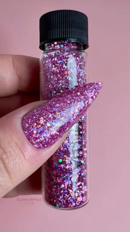 Indigo Nails Beautystones Camellia glitter til negle