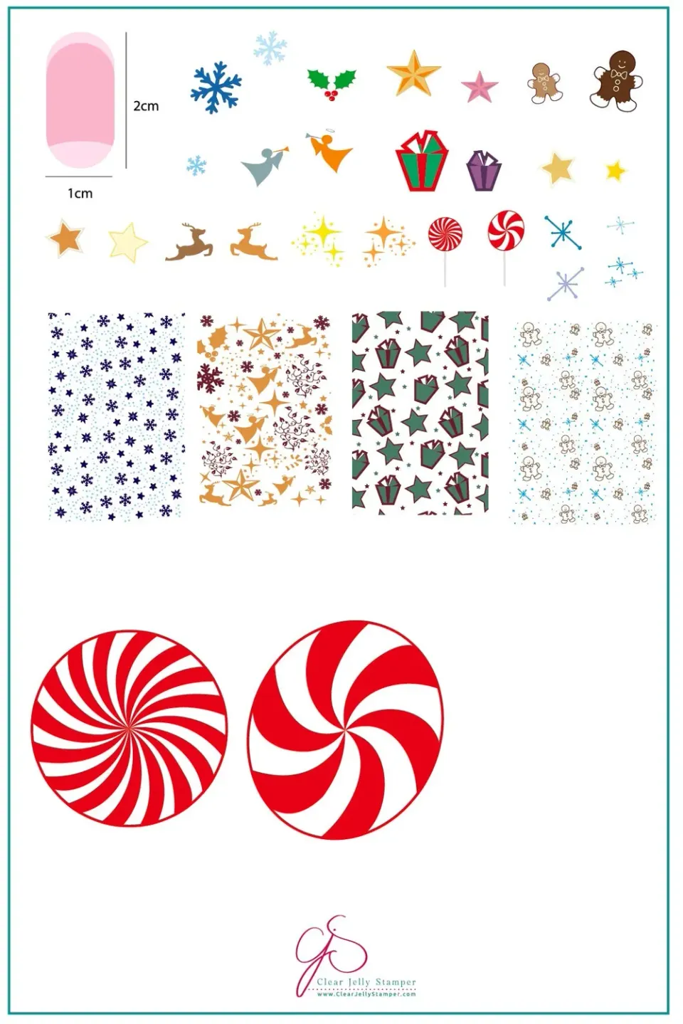 Clear Jelly Stamper CjSC-27 Pretty Paper Candied stempelplade
