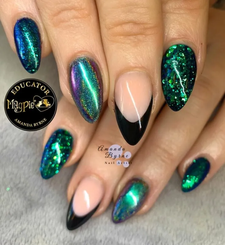 Beautystones Laurel Holo Chrome neglepulver spejleffekt