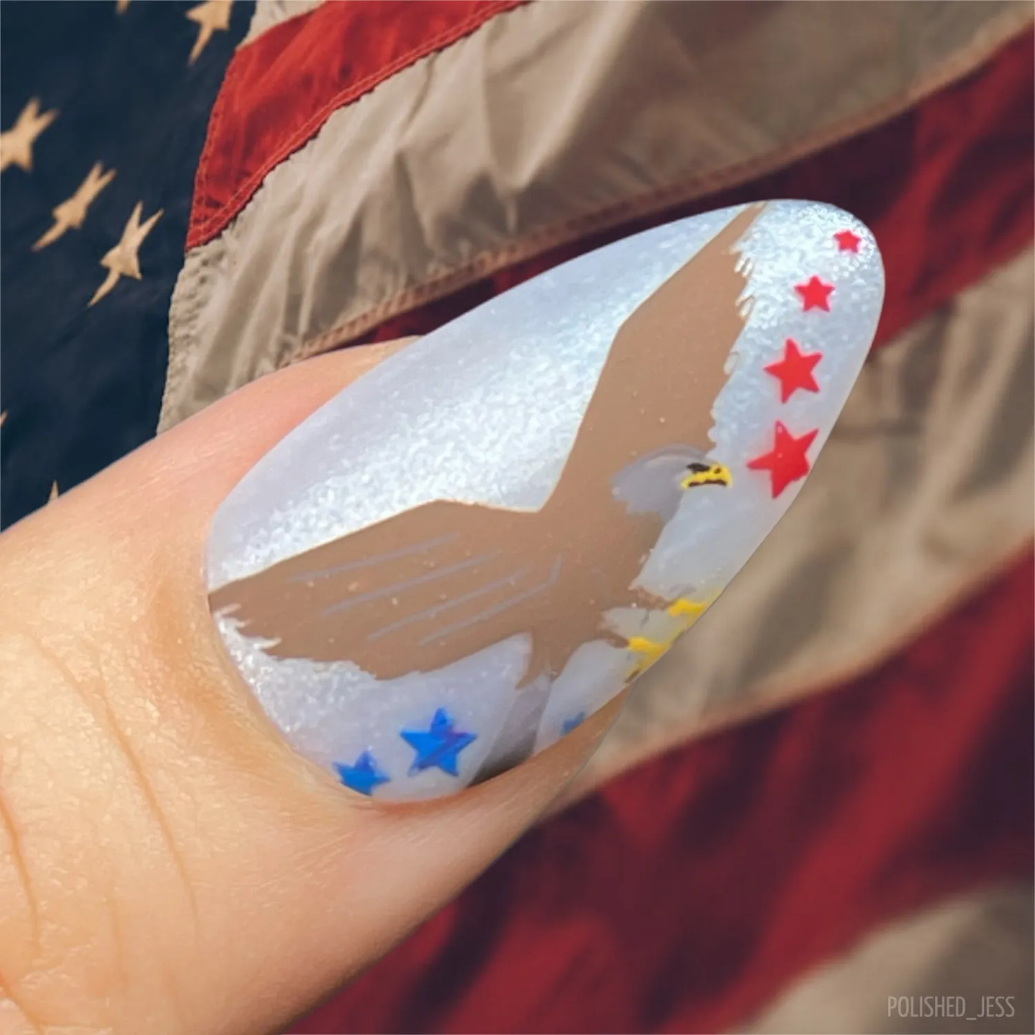 Clear Jelly Stamper CjSH-114 USA Strong stampingplade flag
