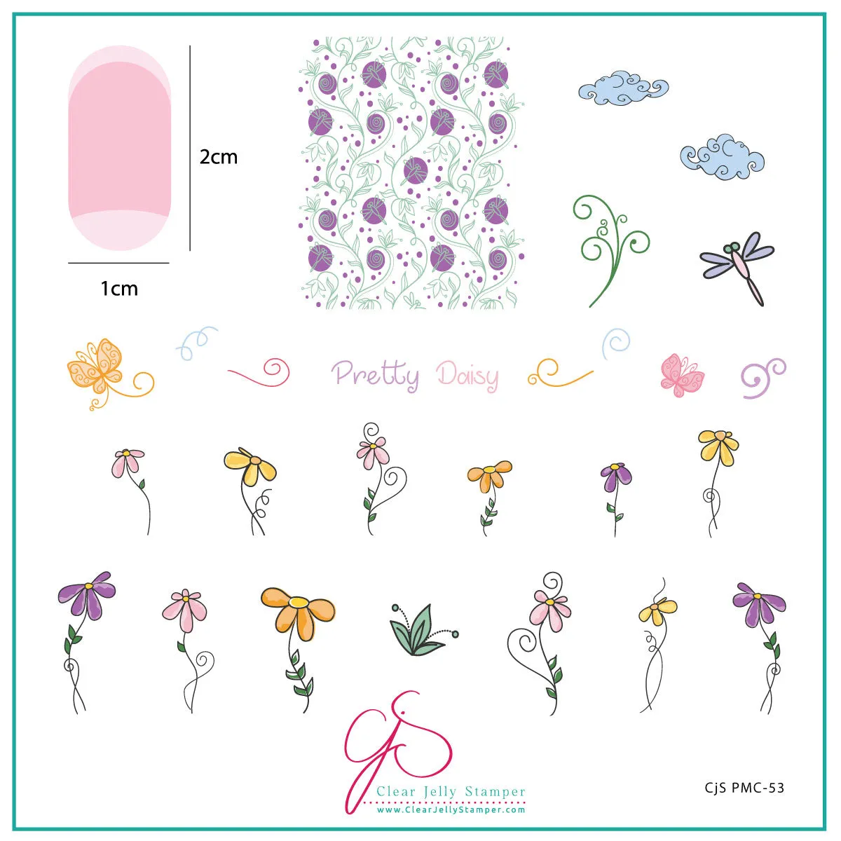 Clear Jelly Stamper Plate of the Month stempelplade June 2022 sæt