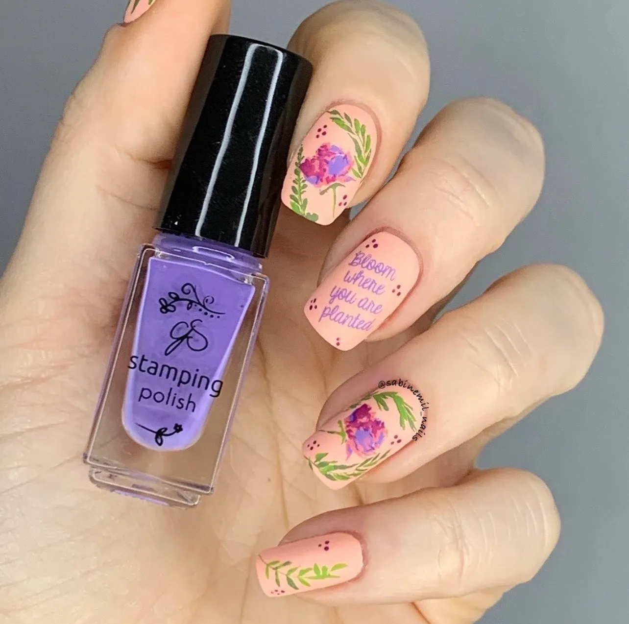 Clear Jelly Stamper CjS-81 Watercolor Garden stampingplade blomster