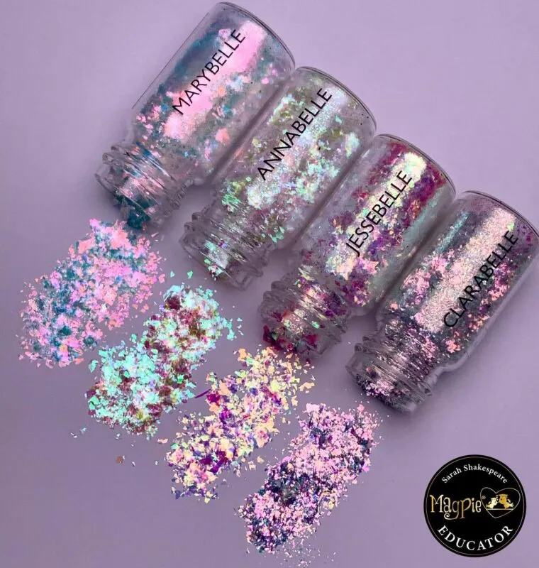 Indigo Nails Beautystones Jessebelle negleflakes effekt
